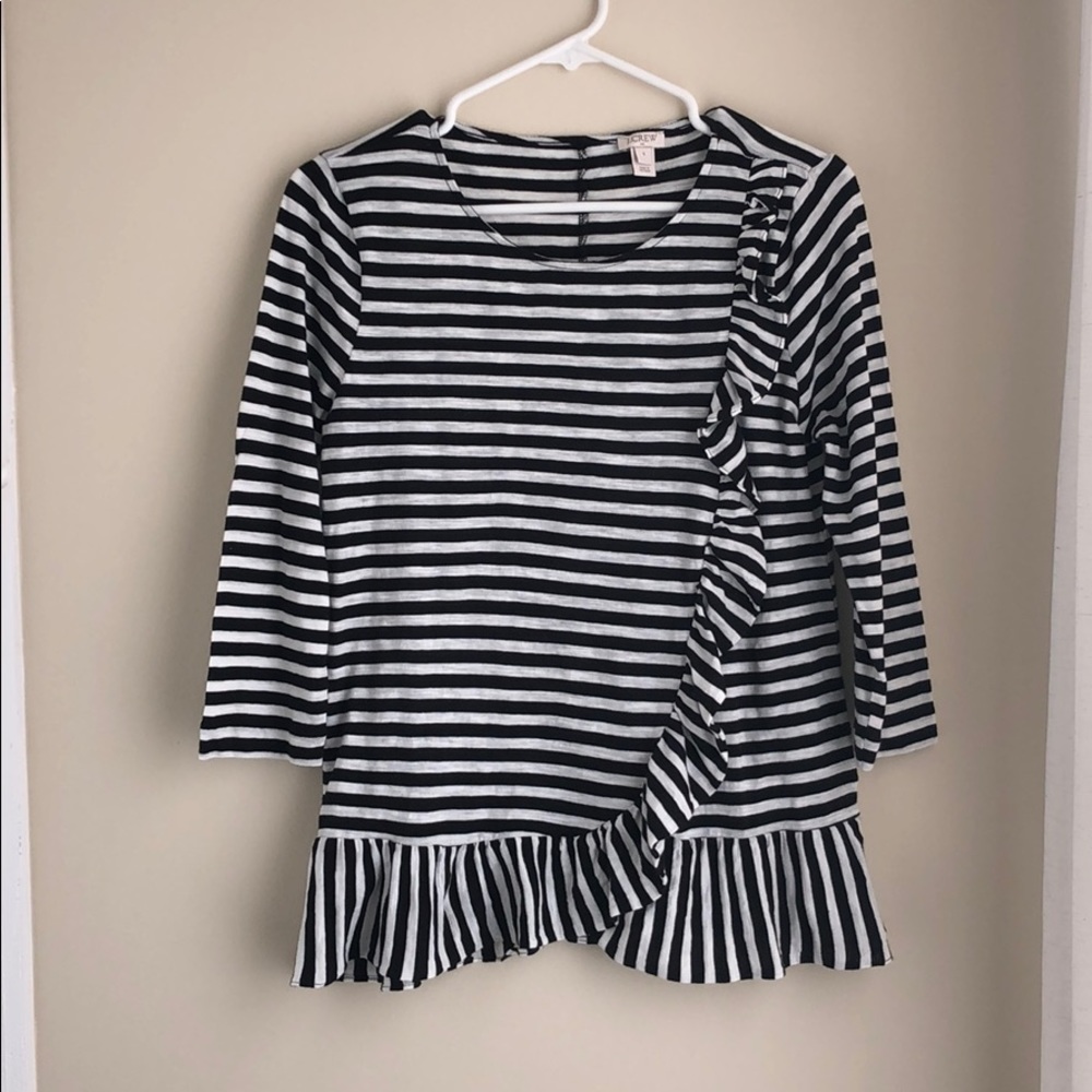 JCrew Ruffle Top